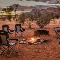 Enjoy a campfire on our Larapinta Trail walks |  <i>#cathyfinchphotography</i>