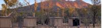 Tents at Sonder camp, with Mt Sonder behind |  <i>#cathyfinchphotography</i>