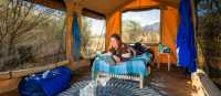 Stay at our Eco-Comfort Camps on the Larapinta Trail | Lachlan Gardiner