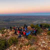 Sunrise is the best time of day to climb Mt Sonder on the Larapinta Trail | Lachlan Gardiner