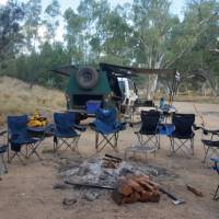 Campsite setup down by Birthday Waterhole | Linda Murden
