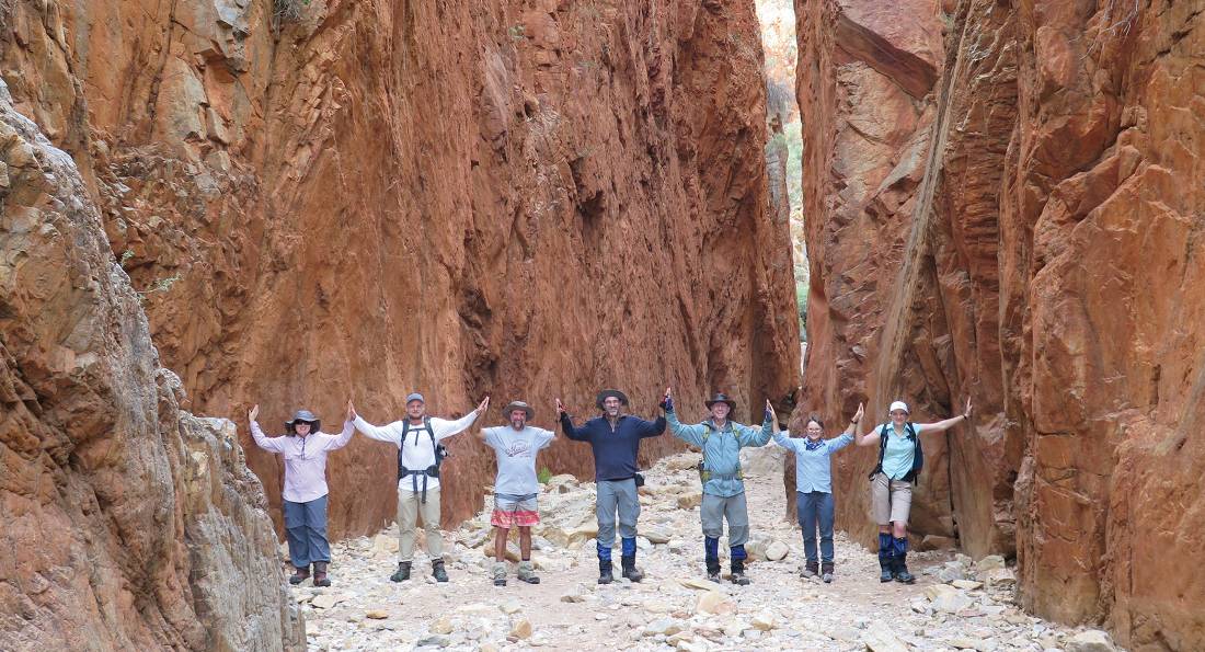 A team photo on the Larapinta Trail |  <i>Latonia Crockett</i>