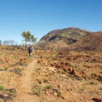 Rocky trail views trekking through Larapinta | Linda Murden