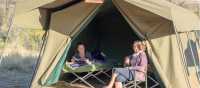 Relaxing at our Eco-Comfort Camps on the Larapinta Trail | Luke Tscharke