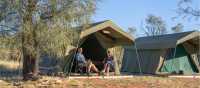 Relaxing at our Exclusive Eco-Comfort Camp | Luke Tscharke