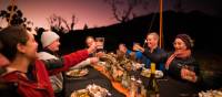 Dinner time at our Eco-Comfort Camps | Luke Tscharke