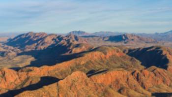 The Larapinta Trail follows the ancient spine of the West MacDonnell ranges