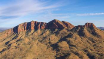 We climb Mt Sonder at dawn for a sunrise view over the Larapinta Trail