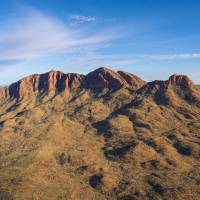 We climb Mt Sonder at dawn for a sunrise view over the Larapinta Trail | Luke Tscharke