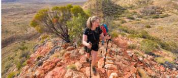 Anna Dakin on the Larapinta Trail